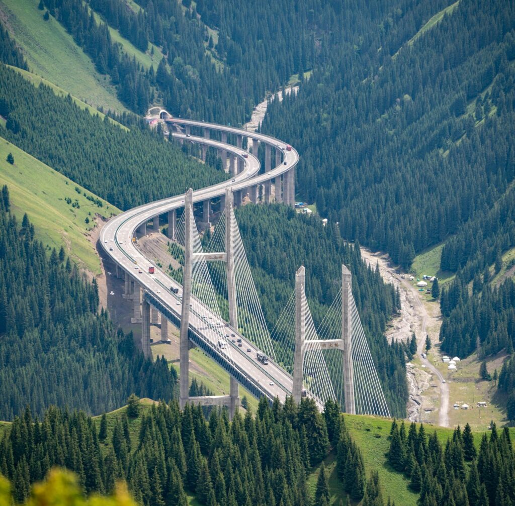 Luftaufnahme der Alpenstraße